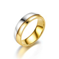 Edelstahl Paar Ring Edelstahl Diamant Eheringe Gold 18k Mode Koreanischer Zirkonia Ring